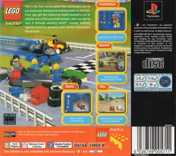 LEGO Racers (US) box cover back